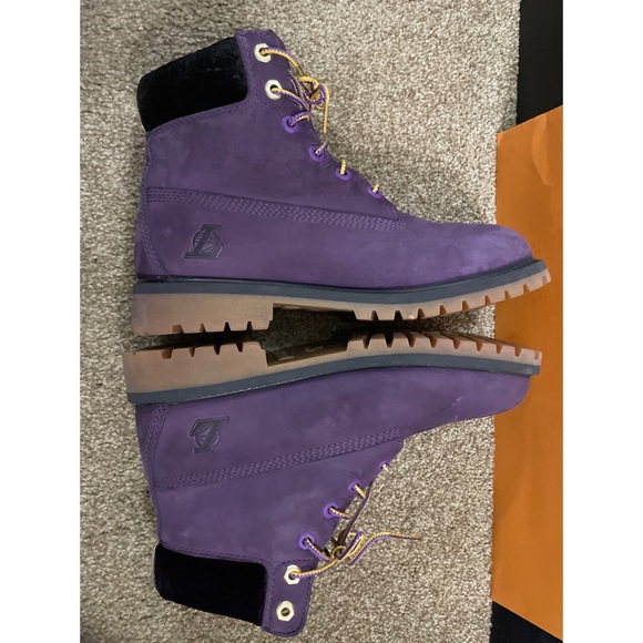 Boys Timberland x NBA Los Angeles Lakers Ankle Boots - Picture 8 of 16